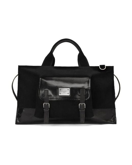 Dolce & Gabbana Black Weekend Bags for men