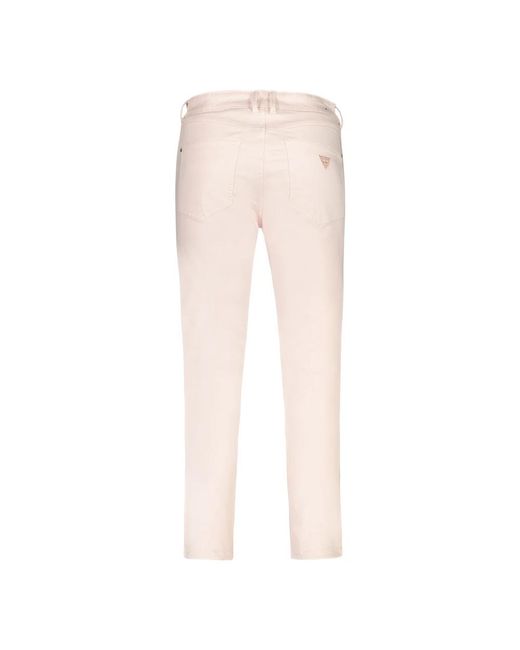 Guess Pink Cropped Trousers