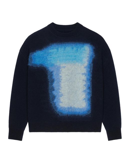 Givenchy Round-Neck Knitwear in het Blue voor heren
