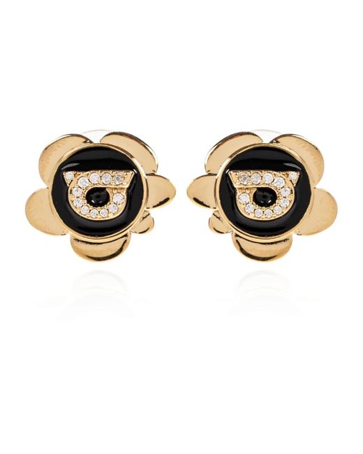 Earrings Ferragamo de color Brown