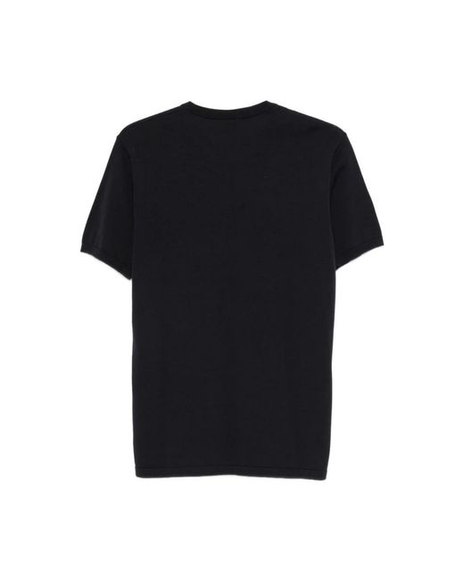 Aspesi Tops ,Blauw ,Katoen Cotton Knit T-Shirt in het Black voor heren