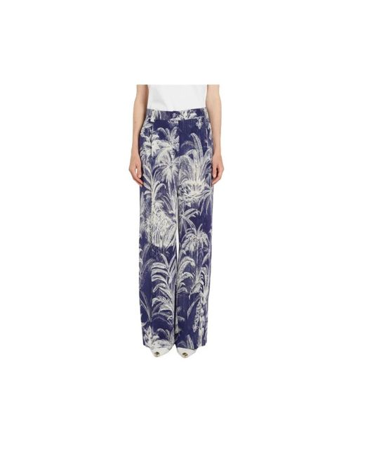 Marella Blue Wide Trousers
