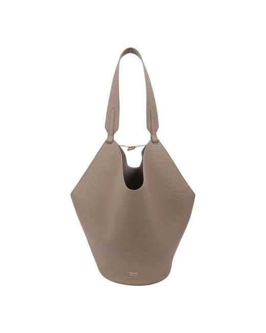 Khaite Gray Shoulder Bags