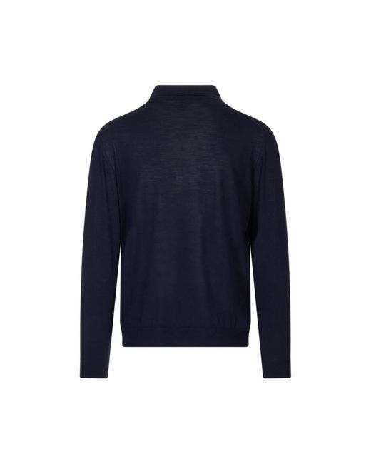 Kiton Blue Round-Neck Knitwear for men