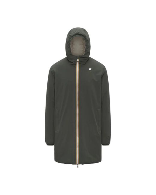 K-Way Gray Parkas for men
