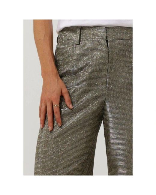 Y.A.S Green Weite Goldfarbene Hose