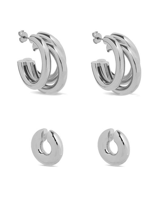 Earrings Rabanne de color Metallic