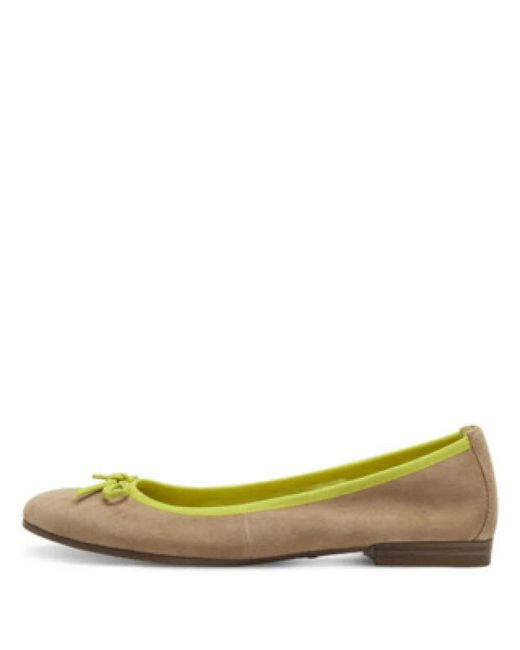 Tamaris Green Ballerina Shoes