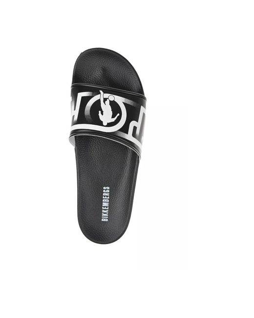 Bikkembergs Black Sliders for men