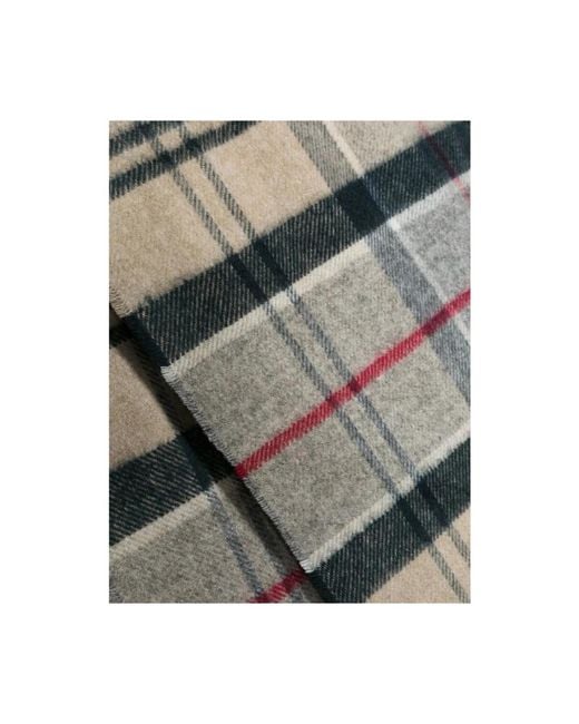 Barbour Gray Winter Scarves for men