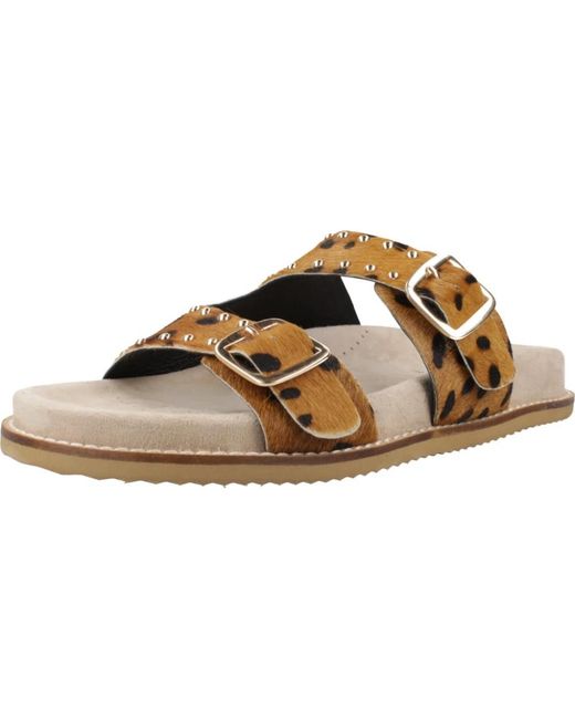 Gioseppo Schoenen ,Veelkleurig ,Stijlvolle Sandaal Slippers in het Brown