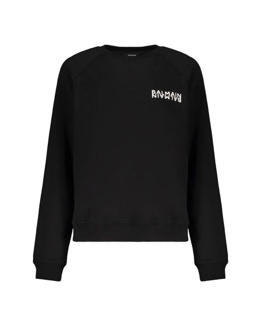Balmain Black Sweatshirts