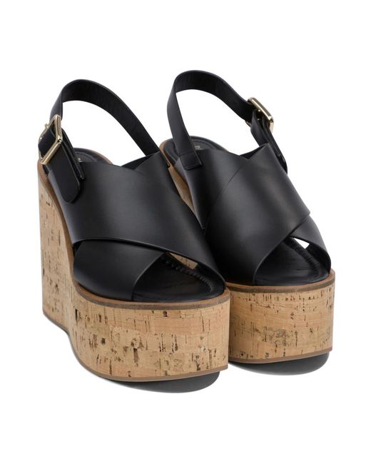 Wedges di Paloma Barceló in Black