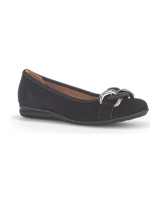 Gabor Blue Ballerina Shoes