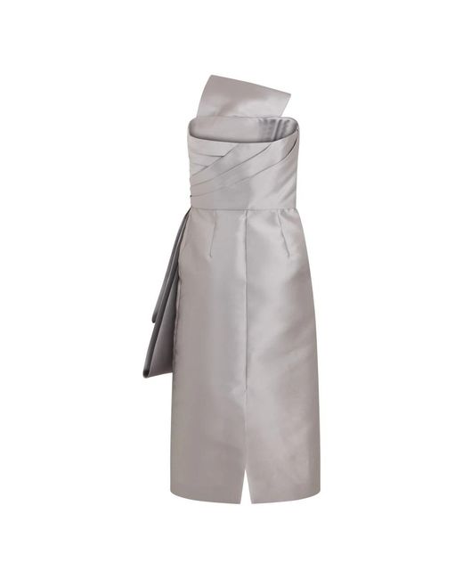 Alberta Ferretti Gray Party Dresses