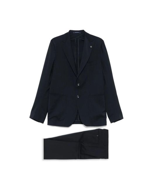 Tagliatore Blue Single Breasted Suits for men