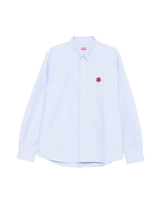 KENZO Blue Casual Shirts for men