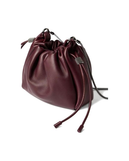 Brunello Cucinelli Bucket Bags in het Brown