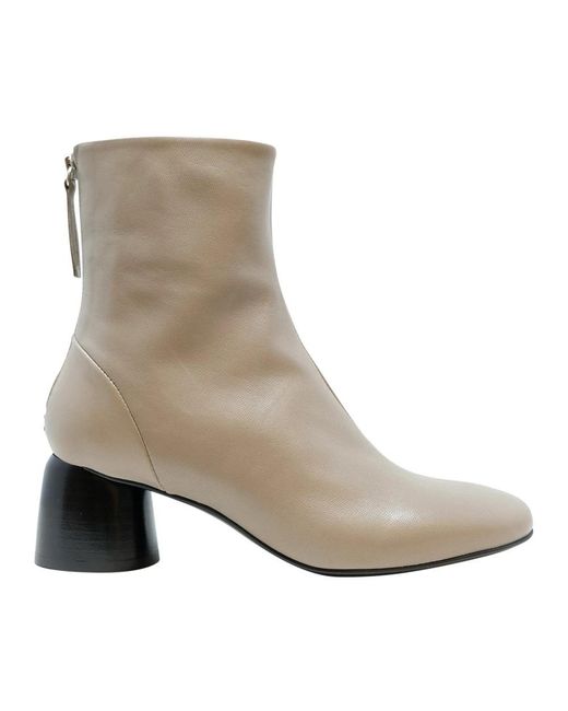 Halmanera Gray Heeled Boots