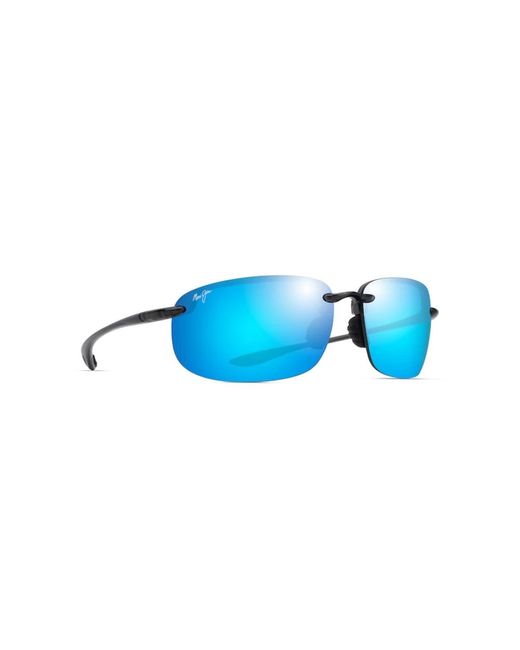 Maui Jim Polarisierte sonnenbrille hookipa xlarge matt blau in Blue für Herren