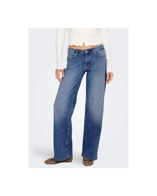 ONLY Wide Jeans in het Blue
