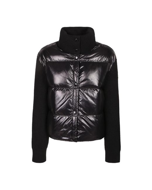 Moncler Knit Waffle Jas in het Black