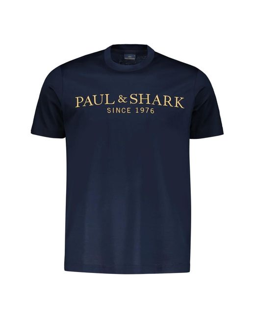 Paul & Shark T-Shirts in het Blue voor heren