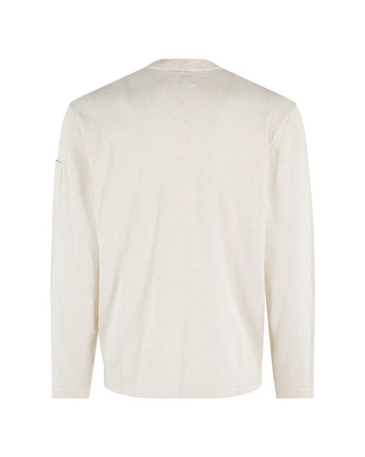 C P Company White Round-Neck Knitwear for men