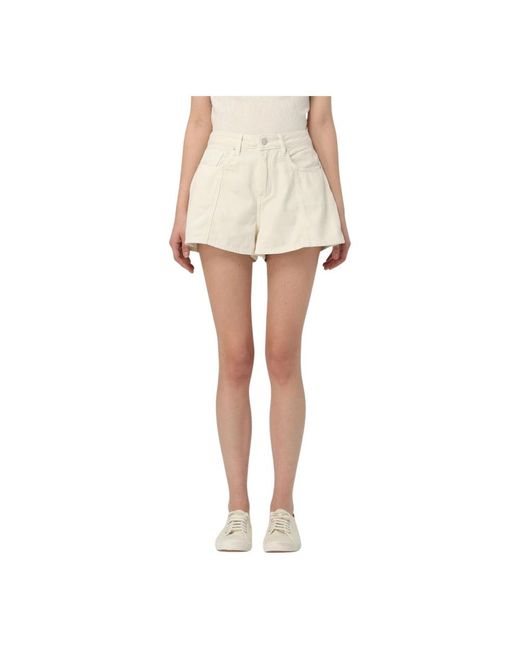 ARMANI EXCHANGE White Denim Shorts