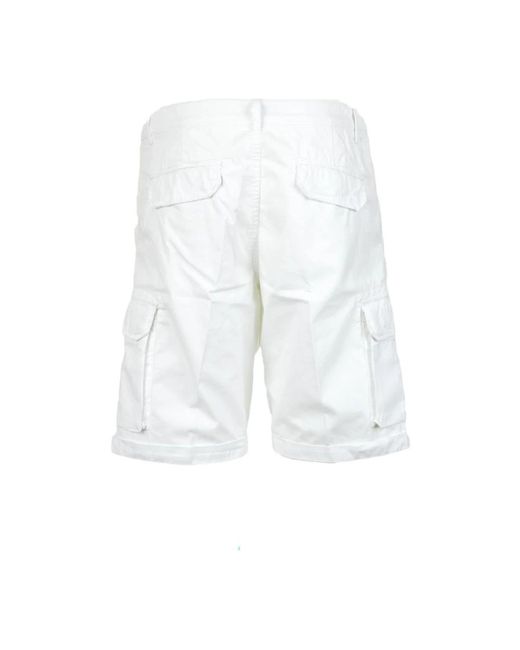 40weft Stylische bermuda shorts in White für Herren