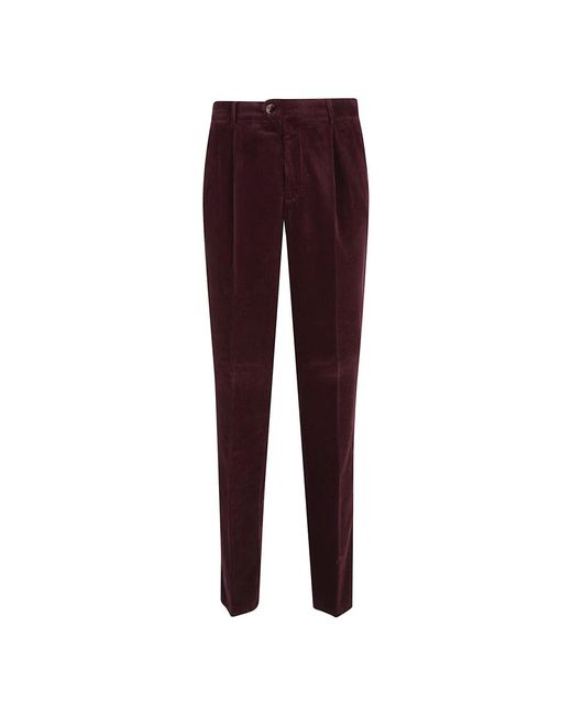 Brunello Cucinelli Slim-Fit Trousers in het Purple voor heren