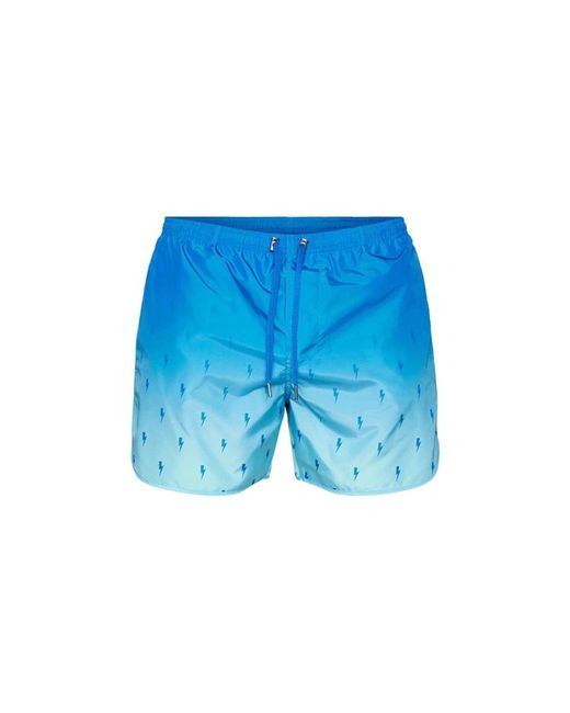 Neil Barrett Blue Beachwear for men