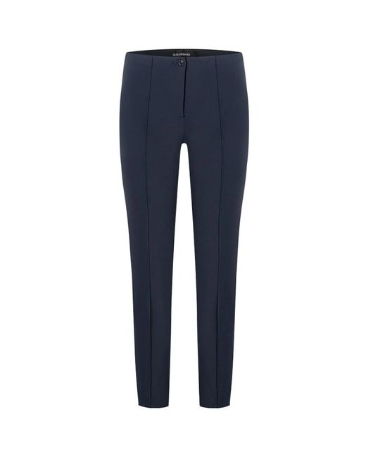 Cambio Blue Slim-Fit Trousers