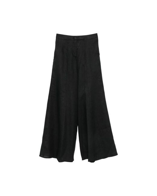 Semicouture Black Wide Trousers