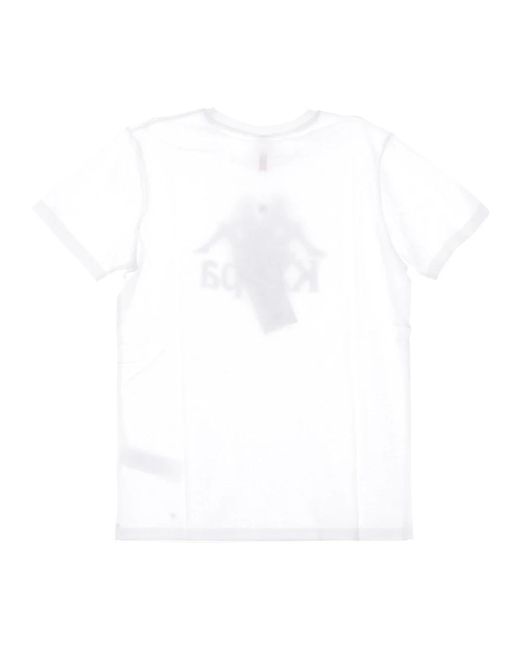 Kappa Slim Wit T-Shirt in het White voor heren