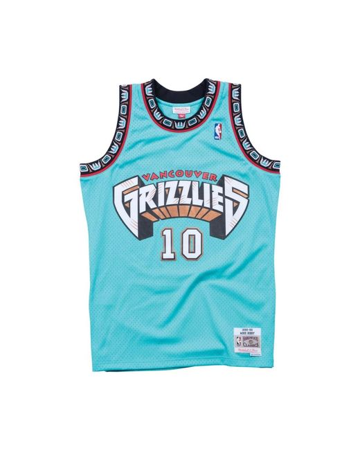 Mitchell & Ness Fitness ,Blauw ,Vancouver Grizzlies Mike Bibby Swingman Jersey in het Blue voor heren