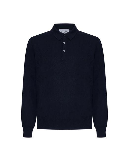 D4.0 Blue Round-Neck Knitwear for men