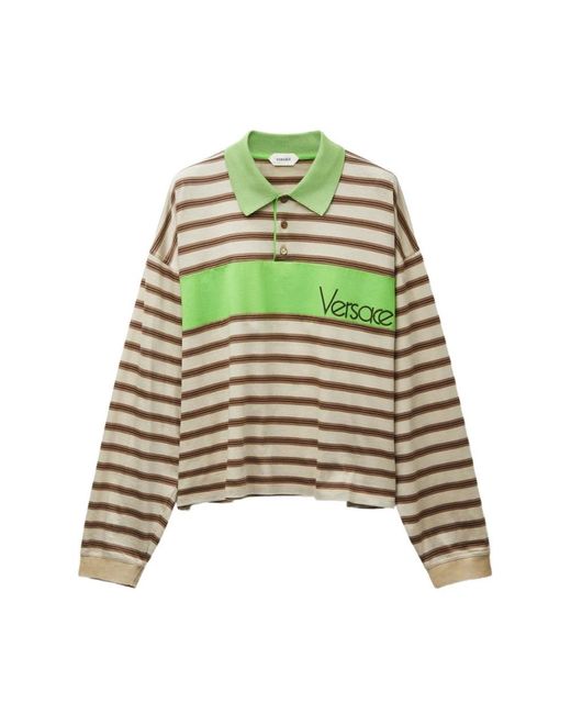 Versace Green Polo Shirts for men