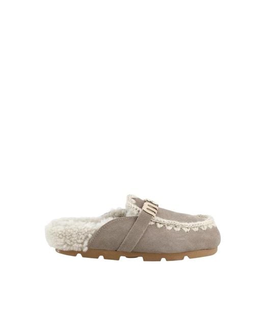 Mou Gray Slippers