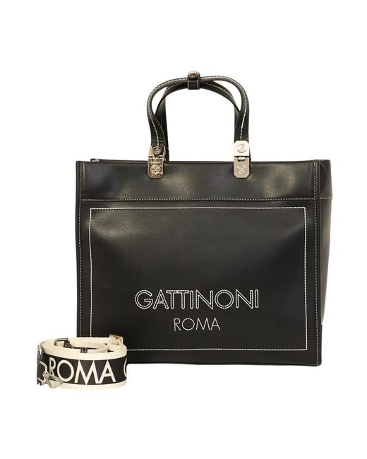 Gattinoni Black Tote Bags