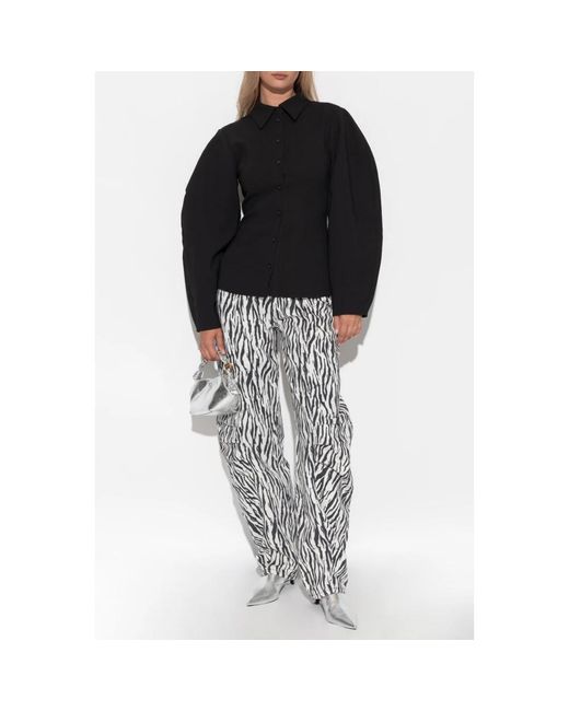 ROTATE BIRGER CHRISTENSEN White Wide Trousers