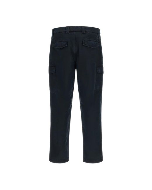 Brunello Cucinelli Blue Straight Trousers for men