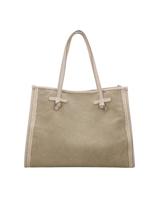 Gianni Chiarini Tote Bags in het Natural