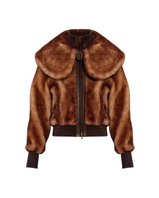 KNWLS Brown Faux Fur & Shearling Jackets