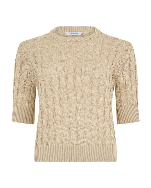 Max Mara Brown Round-Neck Knitwear