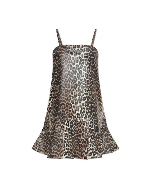 Ganni Brown Short Dresses
