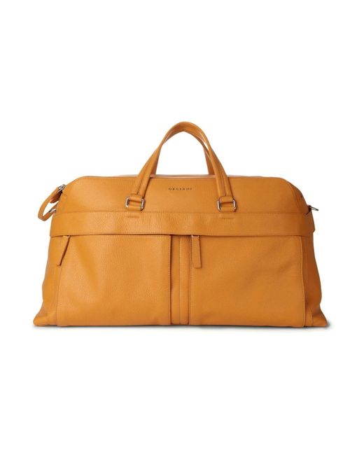 Orciani Brown Weekend Bags for men