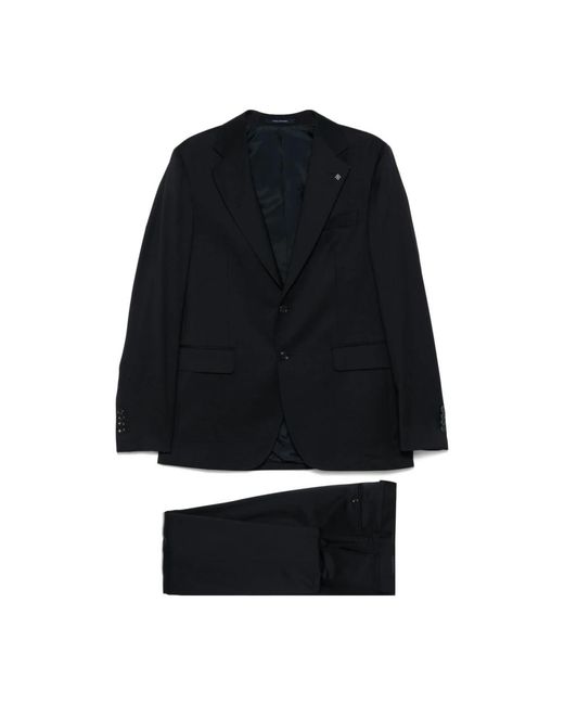 Tagliatore Single Breasted Suits in het Black voor heren
