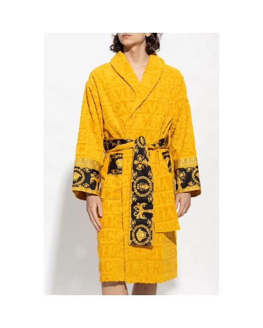 Versace I Love Baroque Badjas in het Yellow voor heren