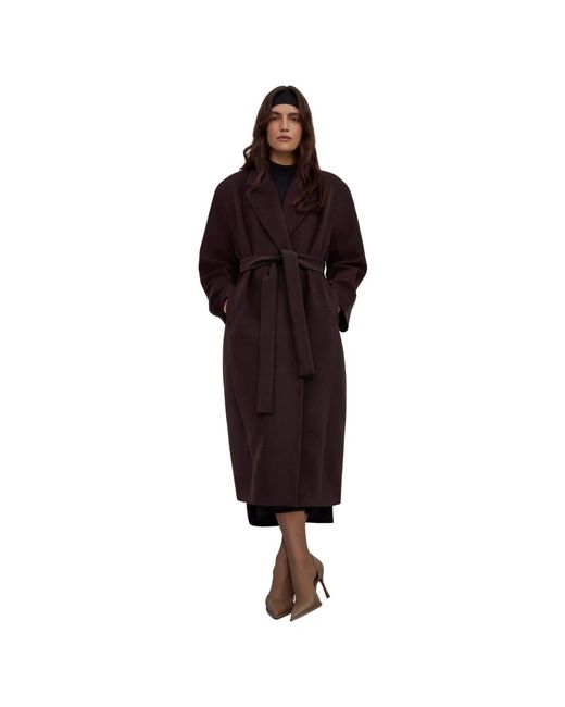Belted Coats ESTRO de color Red